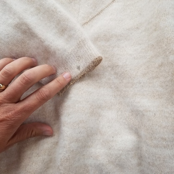 Vintage Angora Blend Cropped Sweater Gold Small - Picture 7 of 7